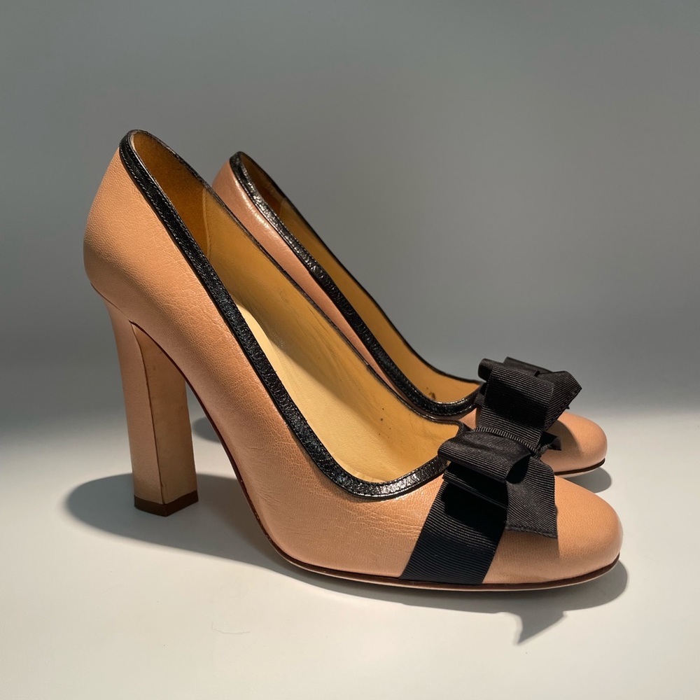 Kate Spade Beige Pump With Bow